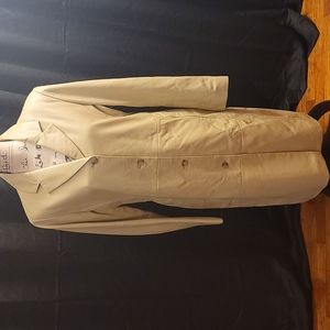 Nicole Miller tan leather jacket